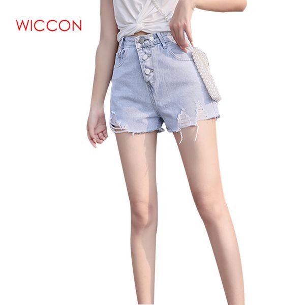 women high waist korean slim new denim shorts summer wear female loose wide leg tassel shorts, White;black
women high waist korean slim new denim shorts summer wear female loose wide leg tassel shorts, White;black
