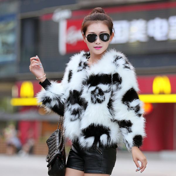women's fur & faux 2021 autumn and winter fashion leather coat imitate hair shown thin short european american code, Black
women's fur & faux 2021 autumn and winter fashion leather coat imitate hair shown thin short european american code, Black