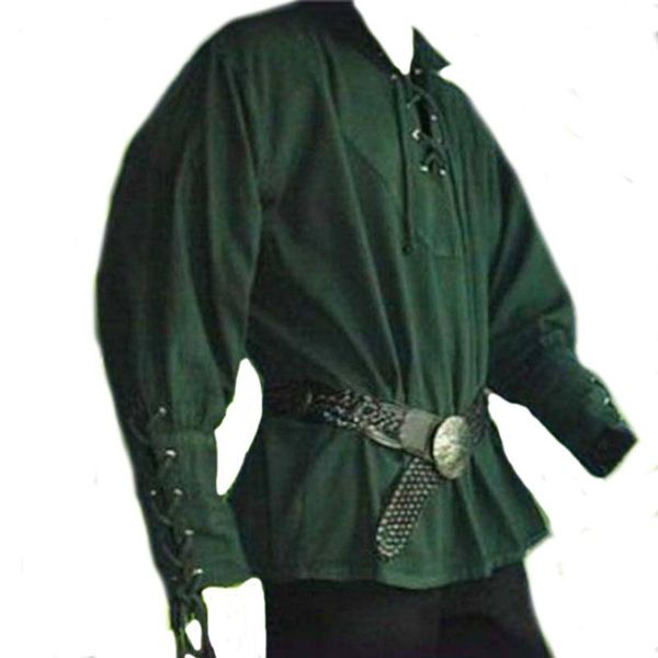 medieval renaissance men clothes stand collar tied bandwidth loose men shirts retro spliced solid color male vintage shirts, White;black
medieval renaissance men clothes stand collar tied bandwidth loose men shirts retro spliced solid color male vintage shirts, White;black