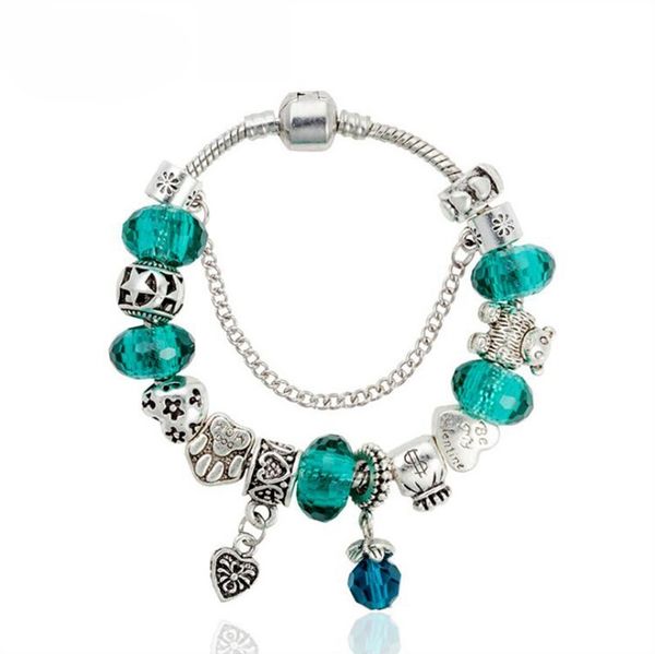 charm teddy bear pendant bracelet luxury designer silver plated original box set for pandora diy green crystal pendant beaded brac, Golden;silver
charm teddy bear pendant bracelet luxury designer silver plated original box set for pandora diy green crystal pendant beaded brac, Golden;silver
