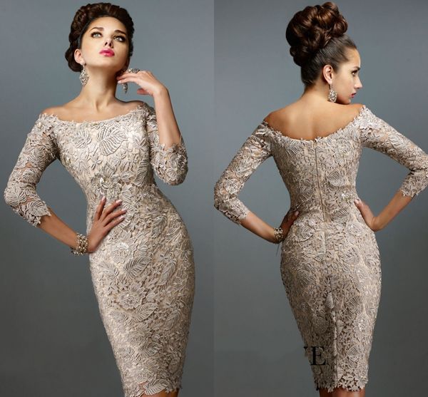 2020 mother off bride dresses scoop full lace 3/4 long sleeves knee length sheath plus size mother of the bride dress, Black;red
2020 mother off bride dresses scoop full lace 3/4 long sleeves knee length sheath plus size mother of the bride dress, Black;red