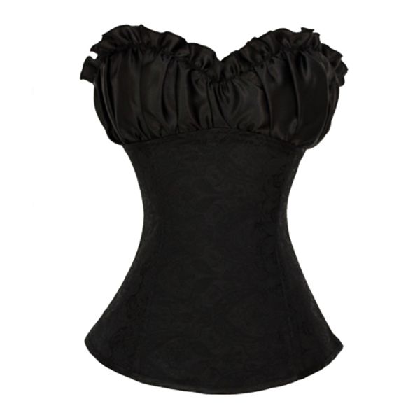 women corset overbust waist corsets body shaper black,red,white embroidery gothic corselet plus size corsage, Black;white
women corset overbust waist corsets body shaper black,red,white embroidery gothic corselet plus size corsage, Black;white