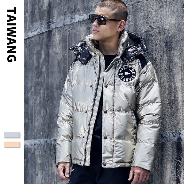 men winter bright silver thick warm padded hooded parka jacket fashion streetwear oversized hip hop printed coat outwear, Black
men winter bright silver thick warm padded hooded parka jacket fashion streetwear oversized hip hop printed coat outwear, Black