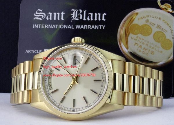 factory supplier luxury wristwatch sapphire 36mm gold 18038 silver dial automatic mens men's watch watches, Slivery;brown
factory supplier luxury wristwatch sapphire 36mm gold 18038 silver dial automatic mens men's watch watches, Slivery;brown