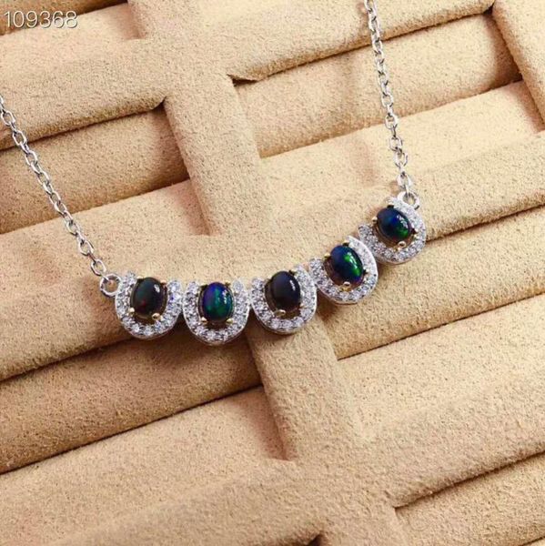 fidelity natural 3*4mm black opal necklaces s925 sterling silver fashion fine jewelry for women party natural gemstone
fidelity natural 3*4mm black opal necklaces s925 sterling silver fashion fine jewelry for women party natural gemstone