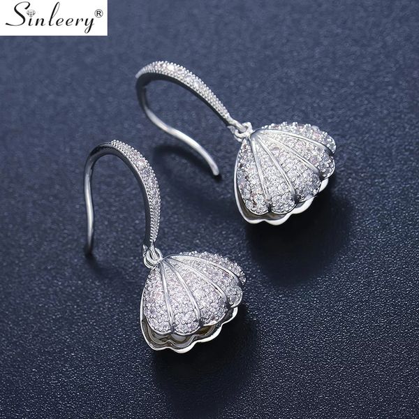 sinleery dazzling crystal shell earrings for women rose gold silver color drop pearl earrings female fashion jewelry es354 ssb
sinleery dazzling crystal shell earrings for women rose gold silver color drop pearl earrings female fashion jewelry es354 ssb