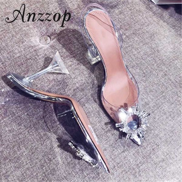 women's high heels transparent 19 summer new crystal design fashion wild fine with fingerless high heel flash drill, Black
women's high heels transparent 19 summer new crystal design fashion wild fine with fingerless high heel flash drill, Black
