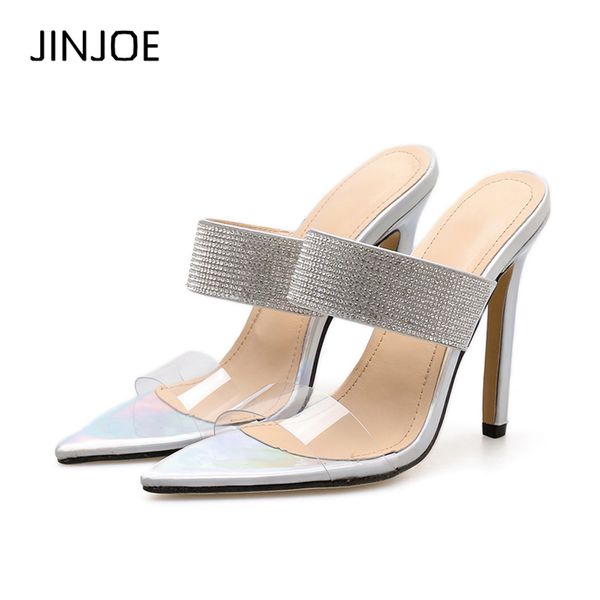 jinjoe summer new crystal sandals open toed thin heels women high heels sandals slippers pumps gladiator silvery shoes, Black
jinjoe summer new crystal sandals open toed thin heels women high heels sandals slippers pumps gladiator silvery shoes, Black