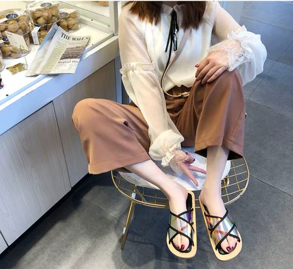xiaoxiang style slippers outside women wearing fashion everywhere 2019 spring summer new online red students korean flat bottom beach shoes, Black
xiaoxiang style slippers outside women wearing fashion everywhere 2019 spring summer new online red students korean flat bottom beach shoes, Black