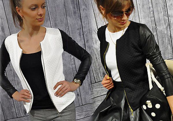 2015 black white colors fashion new slim ladies women suit coat jacket zipper womens winter jackets and coats, Black;brown
2015 black white colors fashion new slim ladies women suit coat jacket zipper womens winter jackets and coats, Black;brown