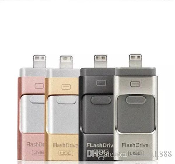 

Флэш-накопитель USB для iphoneU Диск 3 в 1 Pen Drive Флеш-накопитель USB U Флешка для Apple iPhone 5 5S 6 6s плюс iPad OTG Pendrive
