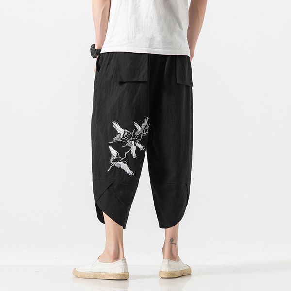 mr-donoo 2020 summer new casual cotton linen ankle length pants chinese style embroidery harem pants bigsize m-5xl t4018-sk15, Black
mr-donoo 2020 summer new casual cotton linen ankle length pants chinese style embroidery harem pants bigsize m-5xl t4018-sk15, Black