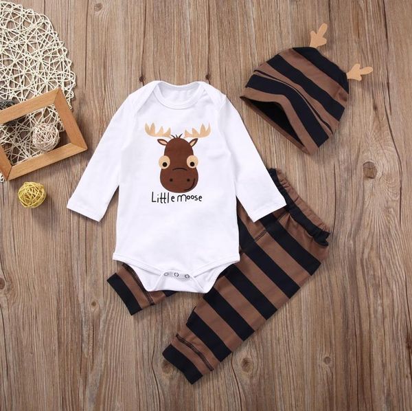3шт набор для новорожденных baby girl boy длинный рукав о-образным вырезом бык корова голова ромпер + полосатые длинные брюки + hat наряды о, White
3шт набор для новорожденных baby girl boy длинный рукав о-образным вырезом бык корова голова ромпер + полосатые длинные брюки + hat наряды о, White