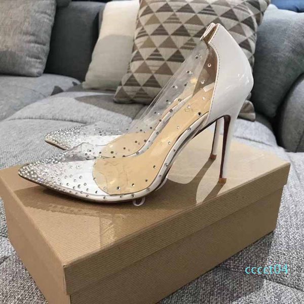 clear pvc red bottom high heels luxury crystal pointed toe stiletto pumps brand dress party shoes woman wedding shoes ct4, Black
clear pvc red bottom high heels luxury crystal pointed toe stiletto pumps brand dress party shoes woman wedding shoes ct4, Black
