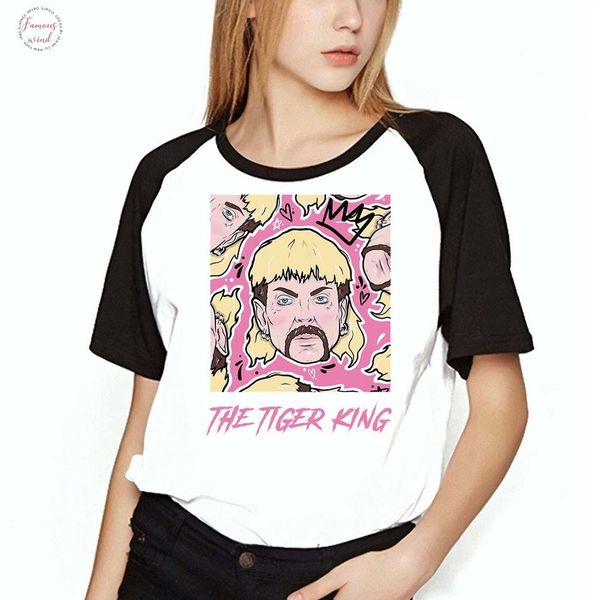 женская футболка tiger king joe экзотическая розовой высокой работа printed black sleeve tee drop доставка, White
женская футболка tiger king joe экзотическая розовой высокой работа printed black sleeve tee drop доставка, White