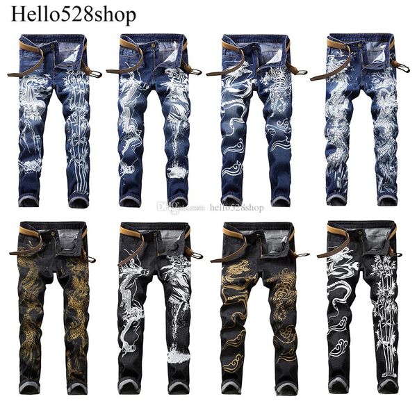hello528shop vintage мужские джинсы тощий молодежи slim fit личности китайский дракон tiger печатных синие брюки брюки мальчиков, Blue
hello528shop vintage мужские джинсы тощий молодежи slim fit личности китайский дракон tiger печатных синие брюки брюки мальчиков, Blue