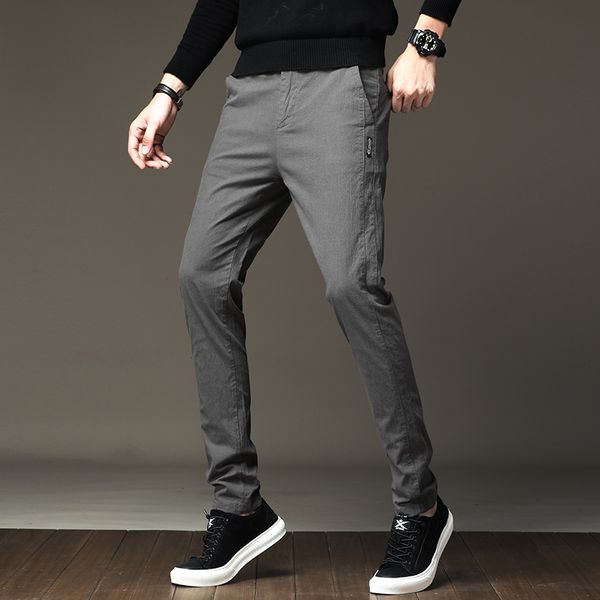 dark gray men's pants all match slim fit gentlemen formal wear pants men casual simple business trousers men clothes 2019 28-38, Black
dark gray men's pants all match slim fit gentlemen formal wear pants men casual simple business trousers men clothes 2019 28-38, Black