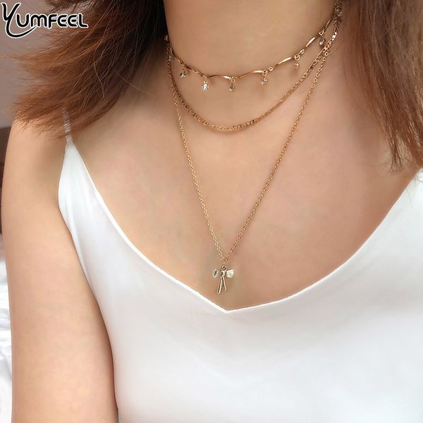 yumfeel fashion multilayer necklaces & pendants chain choker necklace for women gold collier femal party jewelry, Silver
yumfeel fashion multilayer necklaces & pendants chain choker necklace for women gold collier femal party jewelry, Silver