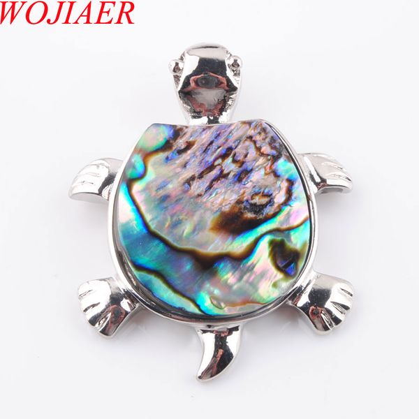 wojiaer natural new zealand abalone shell gem stone tortoise animal beads pendant necklace women jewelry 1pcs dn3648, Silver
wojiaer natural new zealand abalone shell gem stone tortoise animal beads pendant necklace women jewelry 1pcs dn3648, Silver