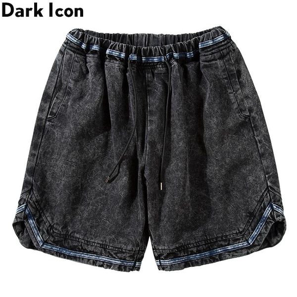 dark icon washing denim shorts men elastic waist men's shorts 2020 summer high street shorts for man, White;black
dark icon washing denim shorts men elastic waist men's shorts 2020 summer high street shorts for man, White;black