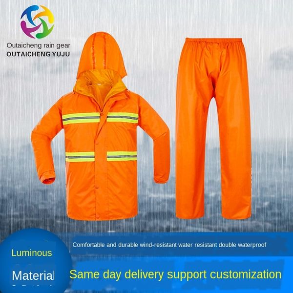 road suit reflective strip with reflective strip orange sanitation raincoat sanitation split raincoat, Red;brown
road suit reflective strip with reflective strip orange sanitation raincoat sanitation split raincoat, Red;brown