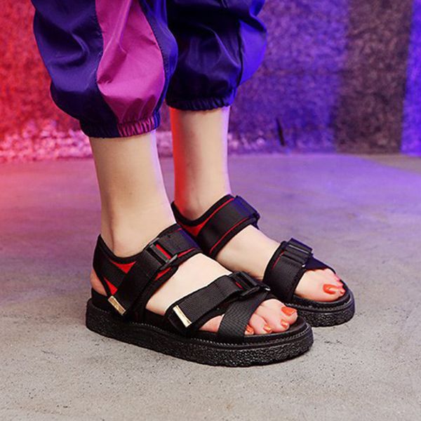 sandals fashion open-toe casual sandals summer thick bottom solid color shoes woman hook-loop beach slippers sandalia feminina t200327, Black
sandals fashion open-toe casual sandals summer thick bottom solid color shoes woman hook-loop beach slippers sandalia feminina t200327, Black