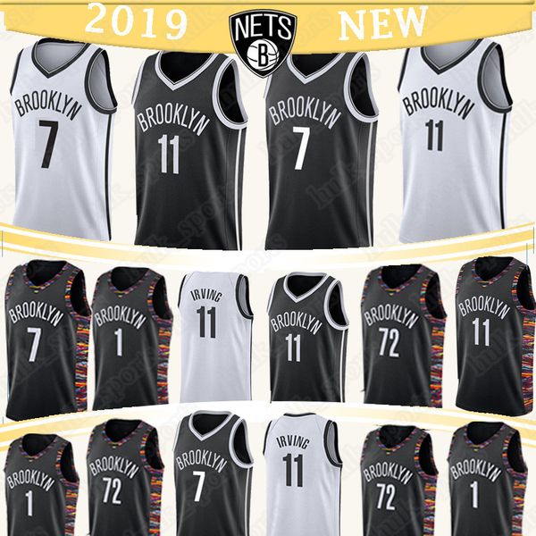 NETS 7 Durant 11 Irving jersey Black 72 Biggie DAngelo 1 Russell Kevin 2019 new men basketball jerserys
NETS 7 Durant 11 Irving jersey Black 72 Biggie DAngelo 1 Russell Kevin 2019 new men basketball jerserys