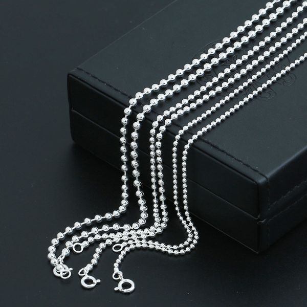 personalized 925 sterling silver fine jewelry hand-made designer ball chain necklace in 2 size (2 mm and 2.5 mm ball chain)couple gift
personalized 925 sterling silver fine jewelry hand-made designer ball chain necklace in 2 size (2 mm and 2.5 mm ball chain)couple gift