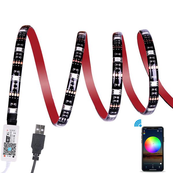 wifi rgb waterproof usb strip light kit app controlled 5050 multicoloured rope light work with alexa, google home for pc home outdoor decor
wifi rgb waterproof usb strip light kit app controlled 5050 multicoloured rope light work with alexa, google home for pc home outdoor decor