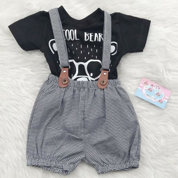 toddler kids baby girl boy clothes cute cartoon bear short sleeve t-shirt +bib shorts outfits summer new casual cloth wear, White
toddler kids baby girl boy clothes cute cartoon bear short sleeve t-shirt +bib shorts outfits summer new casual cloth wear, White
