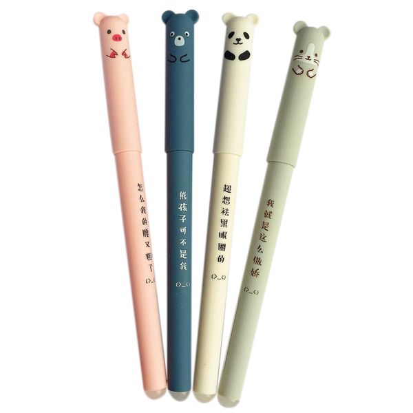 4 pcs/set cute animal panda se erasable gel ink pen 0.35mm gel pen school office supply gift students stationery
4 pcs/set cute animal panda se erasable gel ink pen 0.35mm gel pen school office supply gift students stationery