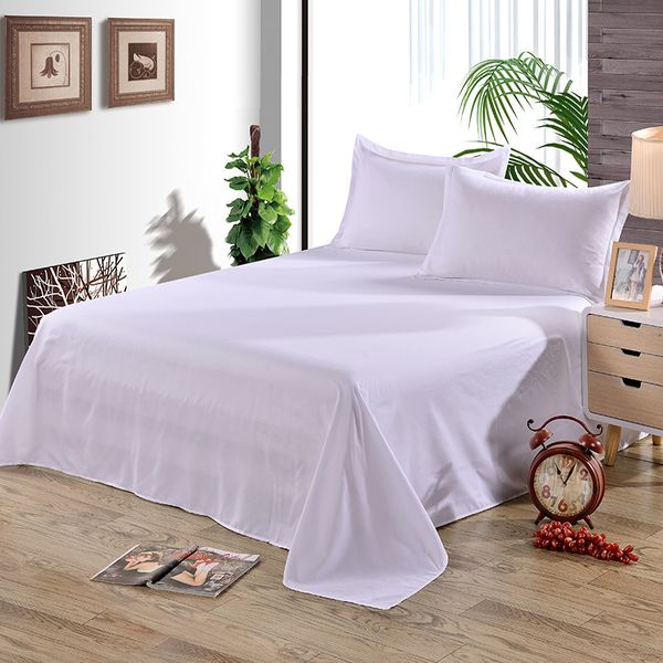 Solid White Flat Sheet Polyester Bedding Sheets Sanding Flat Bed Sheet For Adults Children Students Single Double
Solid White Flat Sheet Polyester Bedding Sheets Sanding Flat Bed Sheet For Adults Children Students Single Double
