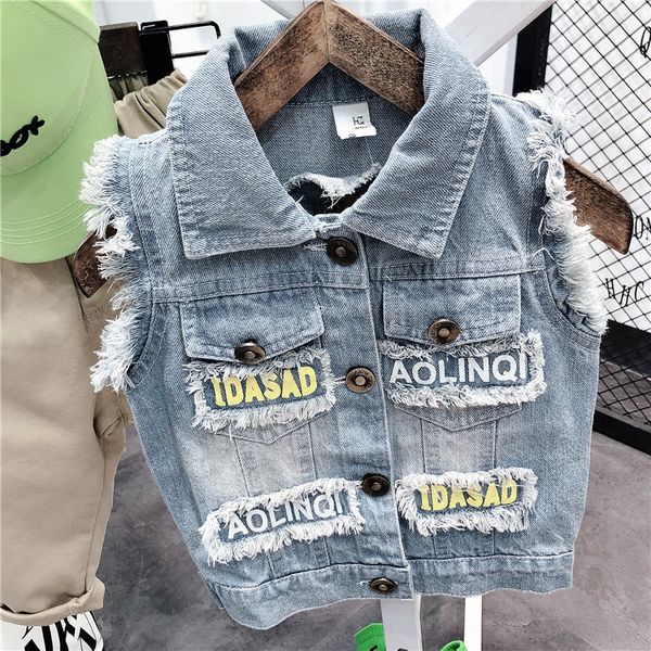denim vest clothing 2020 clothing children's children's autumn vest boys waistcoat tide, Camo 
denim vest clothing 2020 clothing children's children's autumn vest boys waistcoat tide, Camo