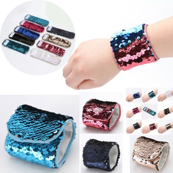 usstock girls color change magic sequin mermaid bracelet sequin wristband bangle, Blue;gray
usstock girls color change magic sequin mermaid bracelet sequin wristband bangle, Blue;gray