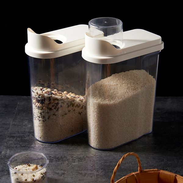 storage bottles & jars set of 2 pcs plastic airtight cereal container with scale display kitchen dry box fridge smell proof organizer
storage bottles & jars set of 2 pcs plastic airtight cereal container with scale display kitchen dry box fridge smell proof organizer
