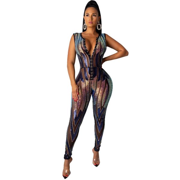 2020 women's long sleeve club wear playsuit jumpsuits sequined buckle piece pants women's jumpsuits & rompers, Black;white
2020 women's long sleeve club wear playsuit jumpsuits sequined buckle piece pants women's jumpsuits & rompers, Black;white