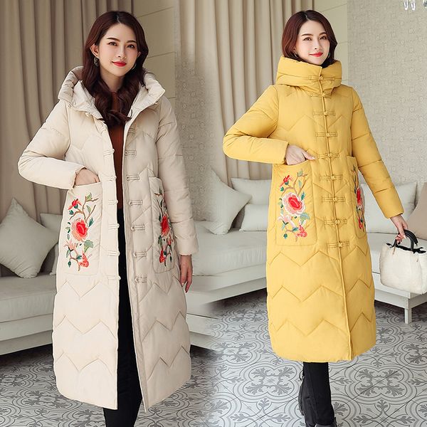 swredmi casual winter coats women thicken parkas embroidery floral jackets women hooded long warm clothing, Tan;black
swredmi casual winter coats women thicken parkas embroidery floral jackets women hooded long warm clothing, Tan;black