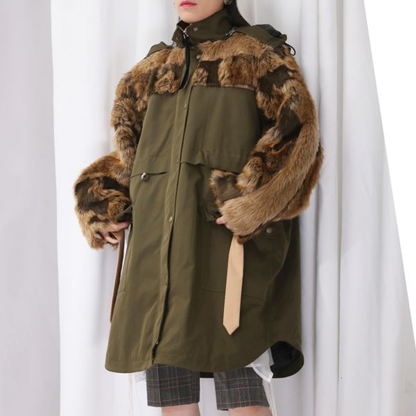 seebeautiful new fashion 2019 autumn winter faux fur stitching long sleeve zipper thick warm loose coat windbreaker woman q558, Tan;black
seebeautiful new fashion 2019 autumn winter faux fur stitching long sleeve zipper thick warm loose coat windbreaker woman q558, Tan;black