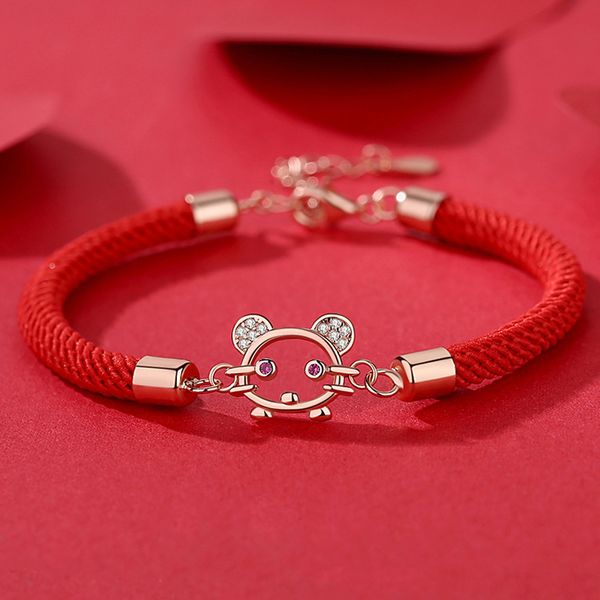 charm bracelets kofsac 2021 925 sterling silver for women jewelry cute cartoon rats red rope bangle girl anniversary gifts, Golden;silver
charm bracelets kofsac 2021 925 sterling silver for women jewelry cute cartoon rats red rope bangle girl anniversary gifts, Golden;silver