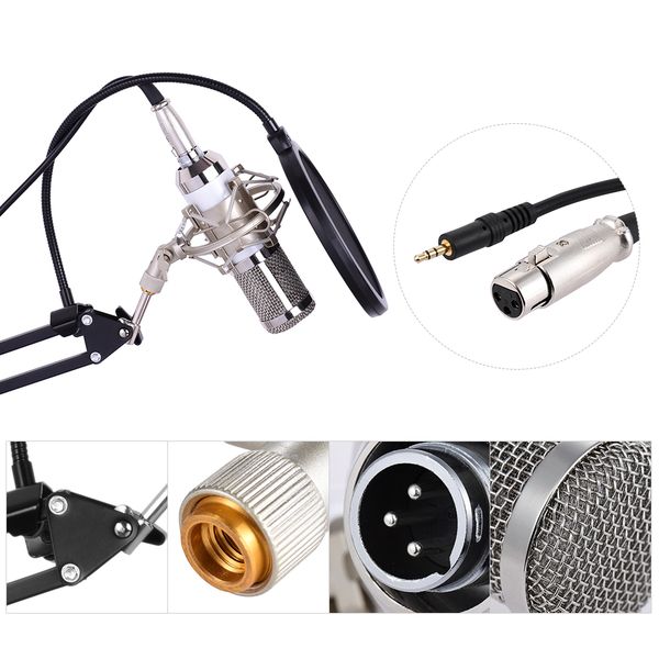 профессиональная студия broadcasting запись конденсаторный микрофон mic kit set 3,5 мм с подвесом подвеска scissor arm stand
профессиональная студия broadcasting запись конденсаторный микрофон mic kit set 3,5 мм с подвесом подвеска scissor arm stand