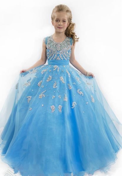 2020 beauty little girls glitz pageant dresses ball gown jewel beads applique blue and fuchsia floor length kids flower girl dresses, White;red
2020 beauty little girls glitz pageant dresses ball gown jewel beads applique blue and fuchsia floor length kids flower girl dresses, White;red