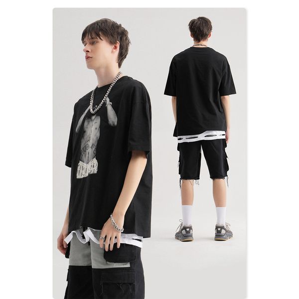 men designer t shirts 2020 summer mens brand printed tees mens vintage tide street tshirts hiphop loose tees sale, White;black
men designer t shirts 2020 summer mens brand printed tees mens vintage tide street tshirts hiphop loose tees sale, White;black