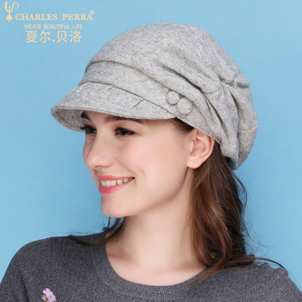 charles perra women beret new 2020 wool hat cap autumn winter thicken warm casual fashion hats elegant berets 5257, Blue;gray
charles perra women beret new 2020 wool hat cap autumn winter thicken warm casual fashion hats elegant berets 5257, Blue;gray