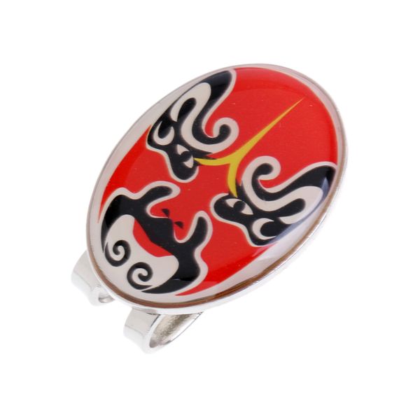 peking opera mask alloy golf ball marker with magnetic hat clip golfer gift golf accessories - 4 colors
peking opera mask alloy golf ball marker with magnetic hat clip golfer gift golf accessories - 4 colors
