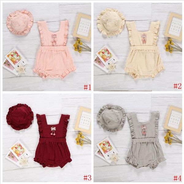 baby girls clothes kids ruffle rompers cap clothing sets infant cotton linen solid jumpsuits hats suits summer sleeveless onesies c849, Blue
baby girls clothes kids ruffle rompers cap clothing sets infant cotton linen solid jumpsuits hats suits summer sleeveless onesies c849, Blue