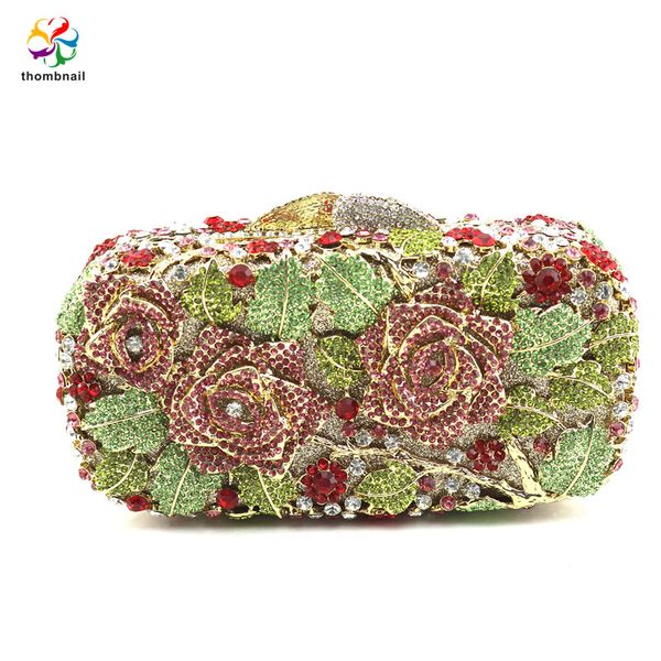 green leaves women flower evening bags wedding crystal clutch handbags bridal diamond party purses 
green leaves women flower evening bags wedding crystal clutch handbags bridal diamond party purses