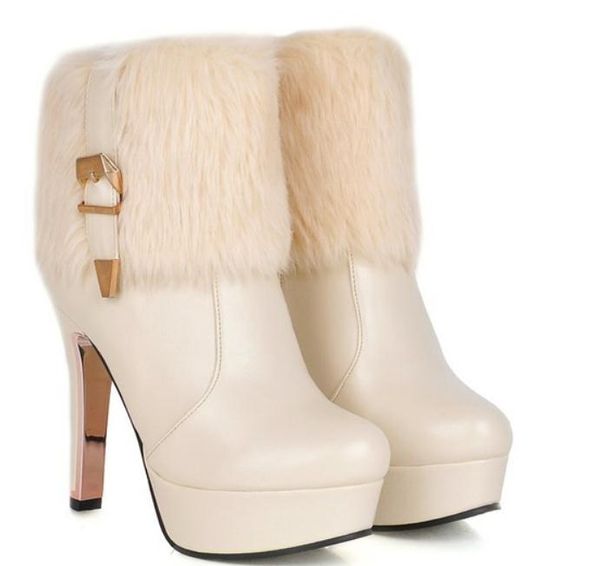 2018 women's boots in winter with new style high heel fine heel round head keep warm non-slip, Black
2018 women's boots in winter with new style high heel fine heel round head keep warm non-slip, Black