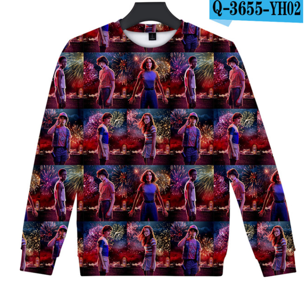 2019 fashion stranger thing 3 3d printed o-neck sweatshirt fashion women/men long sleeve casual streetwear clothes b269, Black
2019 fashion stranger thing 3 3d printed o-neck sweatshirt fashion women/men long sleeve casual streetwear clothes b269, Black