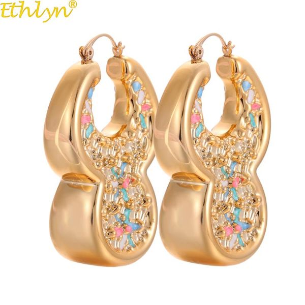 ethlyn new big hoop earrings for women ,multi-color hoop earring african /nigerian female round gift party accessories e161, Golden
ethlyn new big hoop earrings for women ,multi-color hoop earring african /nigerian female round gift party accessories e161, Golden