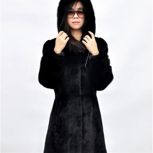 fur coat female 2018 autumn and winter fashion new mink hooded long sleeve loose imitation fur coat h0317, Black
fur coat female 2018 autumn and winter fashion new mink hooded long sleeve loose imitation fur coat h0317, Black